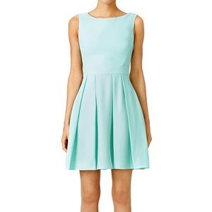 Kate Spade crepe bow back fit and flare dress